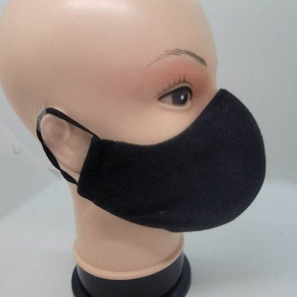 New Cover Face ear loop Women's Black Multi Mask Embroidered handmade flower rin - Picture 3 of 6